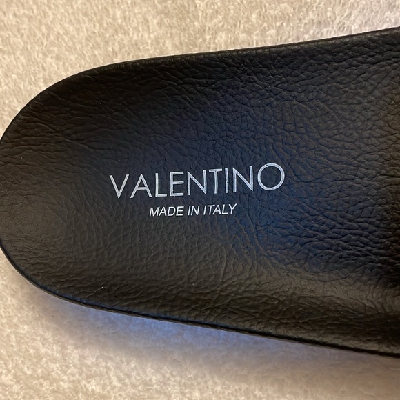 Valentino EOS Black Slides, Size 12 - (Authentic) - Picture 3 of 8